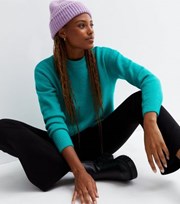 New Look Lilac Chunky Knit Beanie